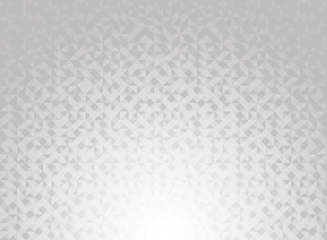 Abstract white and gray gradient color geometric triangles pattern background and texture technology concept. vector
