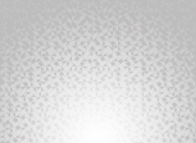 Abstract white and gray gradient color geometric triangles pattern background and texture technology concept. vector