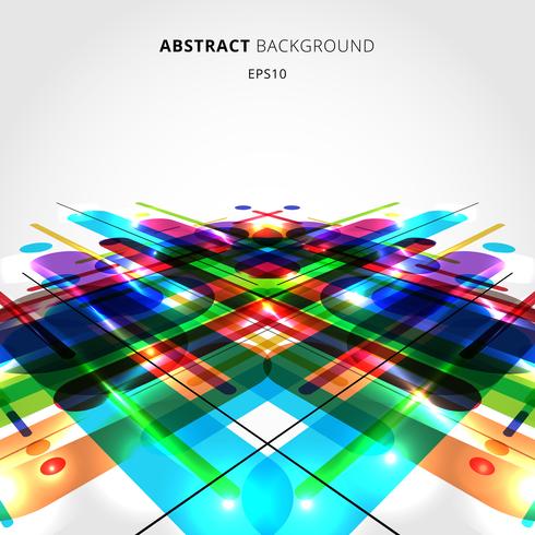 Abstract Motion Dynamic Composition Made Of Various Colorful
