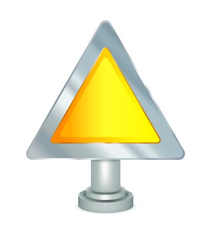 Blank Warning Sign vector