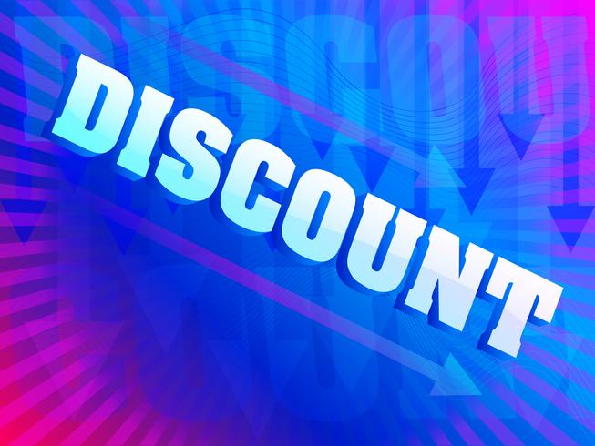 Colorful Discount background vector