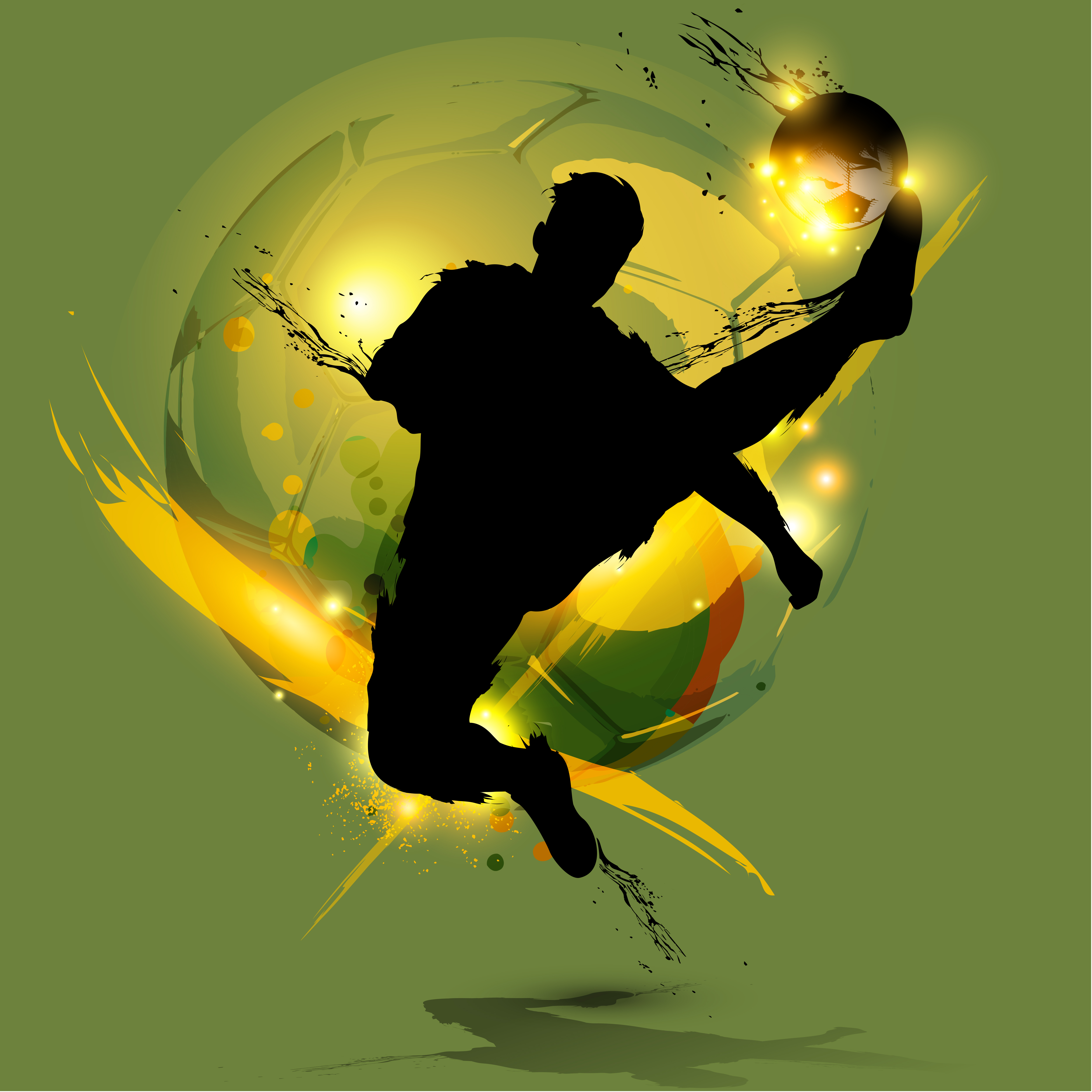 soccer player ink splash 621700 Vector Art at Vecteezy
