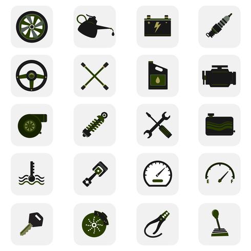 Car service icons vector