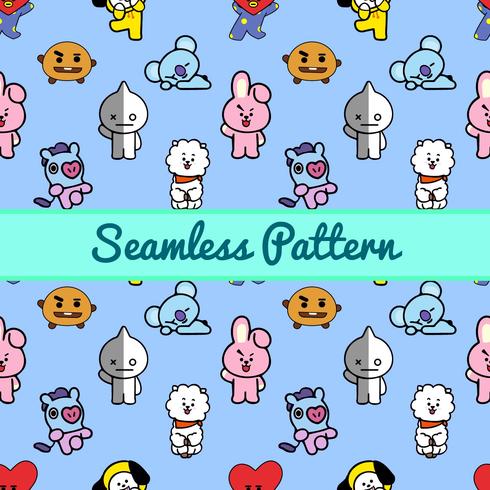 Seamless Pattern With Decorative Element and Modern Design vector