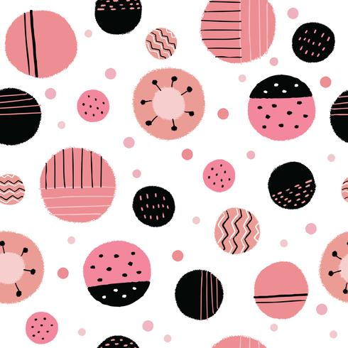Abstract sweet pink  painting seamless pattern vector. vector