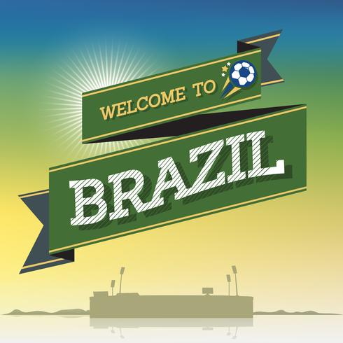 Welcome to Brazil  vector