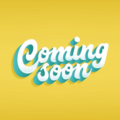 Coming Soon Typography vector Design