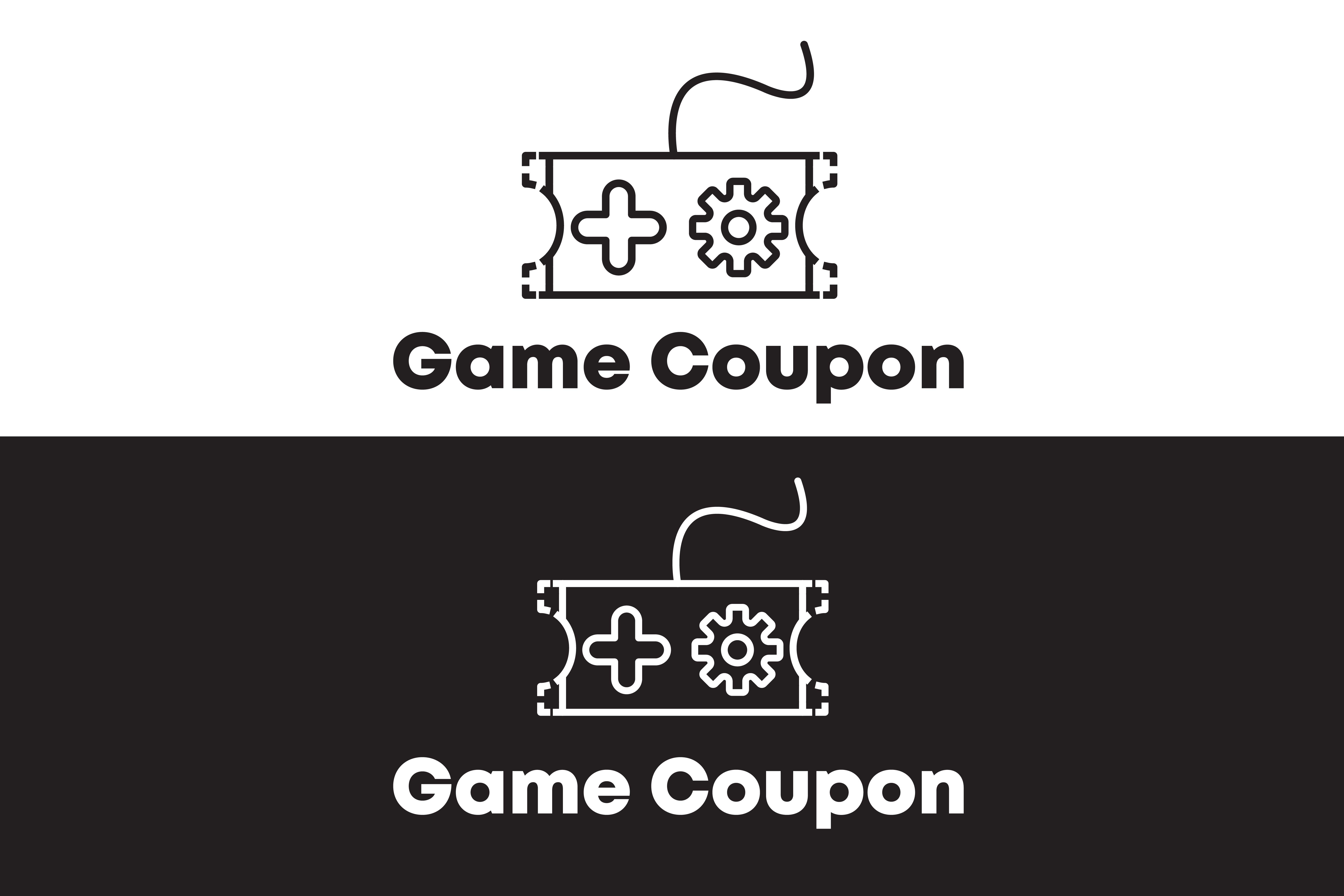 Game Coupon Logo Concept Minimalist Vector Download Free Vector Art, Stock Graphics & Images