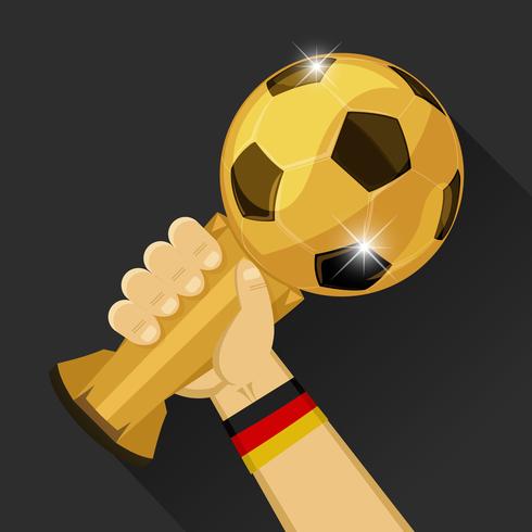 Soccer trophy for Germany vector