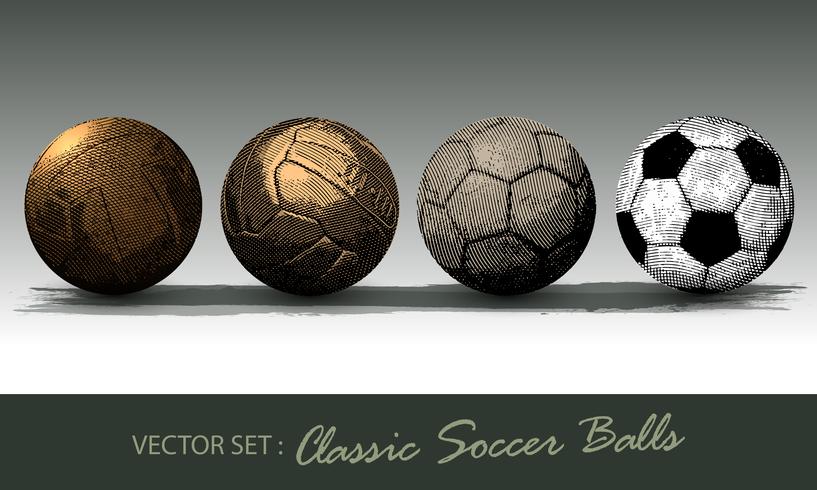 classic soccer ball vector