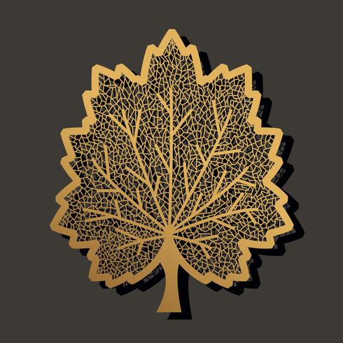 Maple leaf template vector