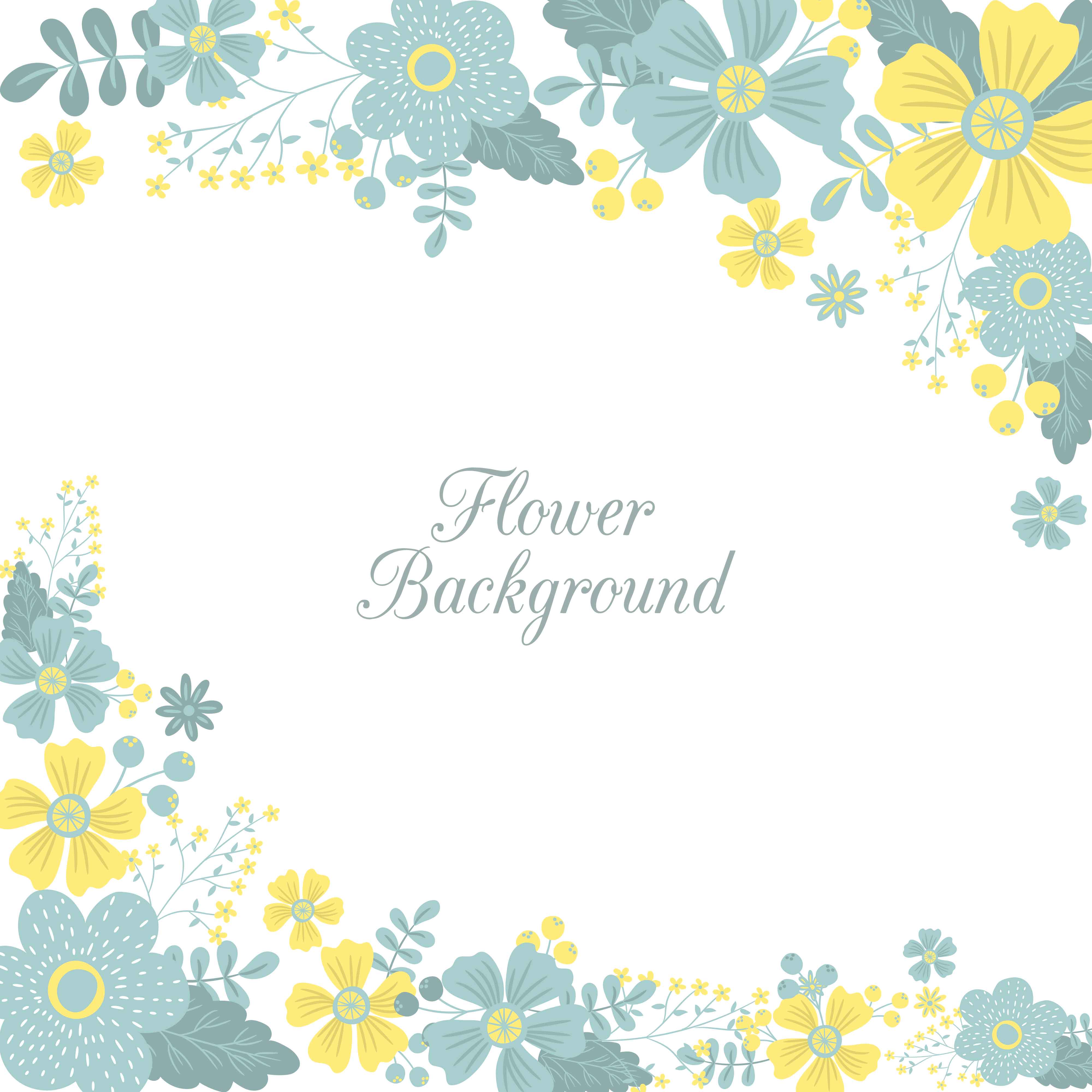 Download Spring Flower / Floral Border / Wreath Background Printed ...