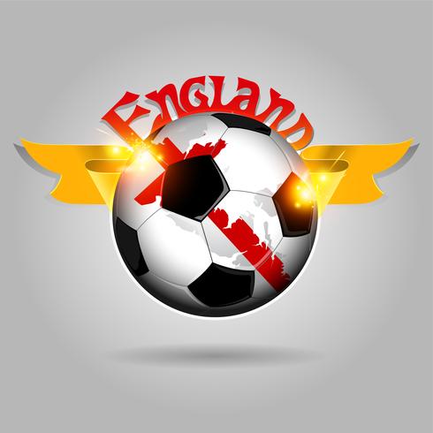 Balón de futbol de inglaterra vector