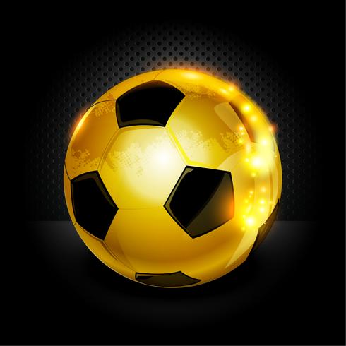 Gold soccer ball 622295 Vector Art at Vecteezy