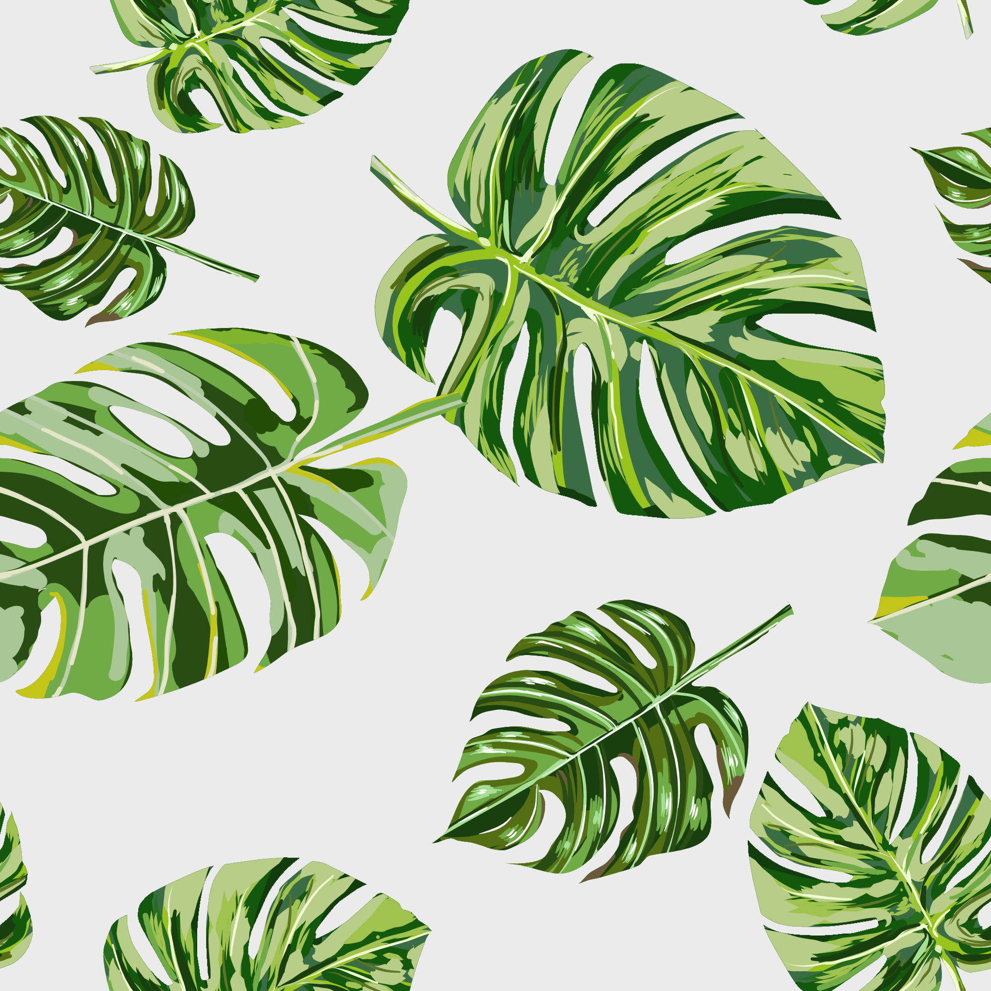 Hand drawn tropical leaf seamless pattern 622309 Vector Art at Vecteezy