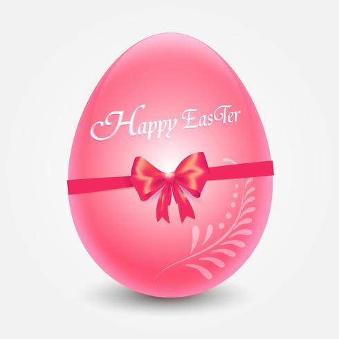 Happy easter egg vector