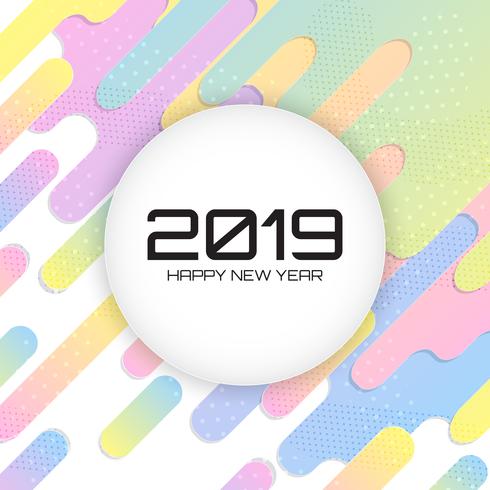 2019 New Year vector