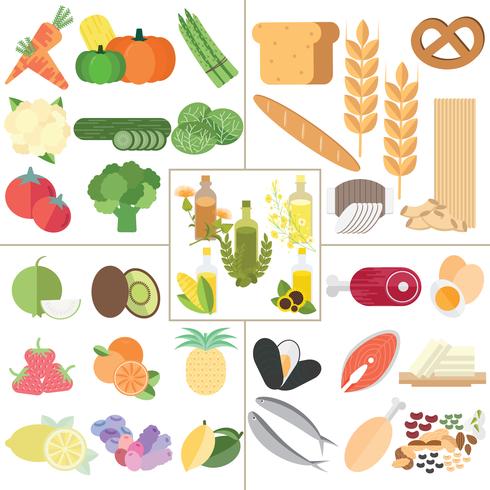 Nutrition healthy food vector