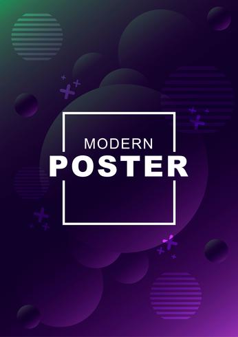 Modern abstract poster background vector
