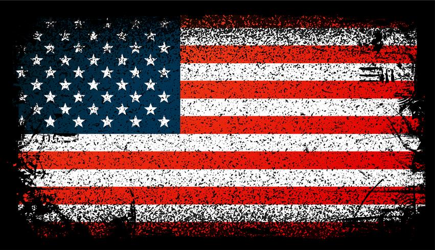 Usa Grunge flag, united states Flag. vector Background Illustration