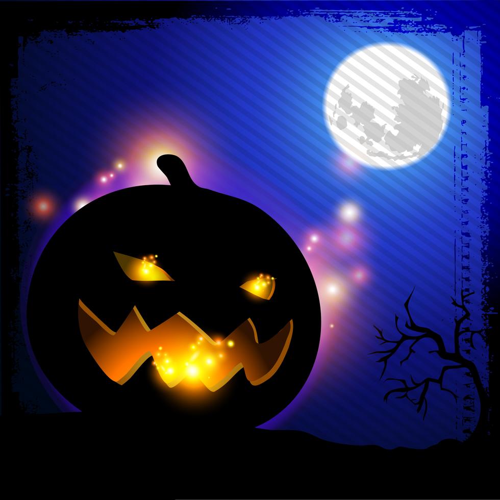 Halloween pumpkin head lighting 622389 Vector Art at Vecteezy