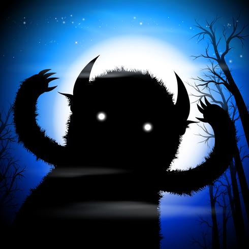 Hugs dark monster vector