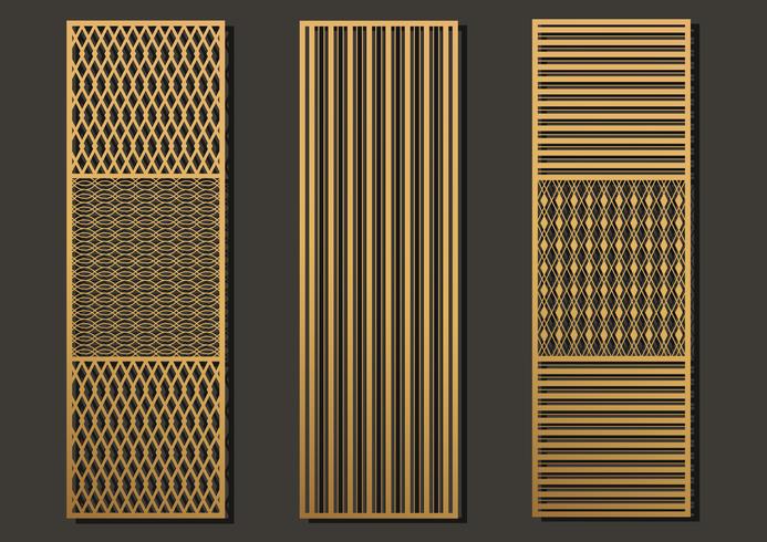 Laser cut template vector