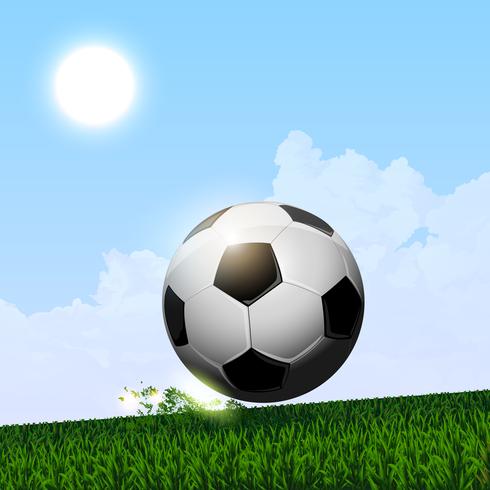 soccer ball spinning vector