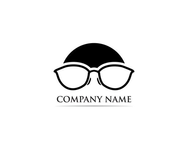 Glasses Logo Design vector