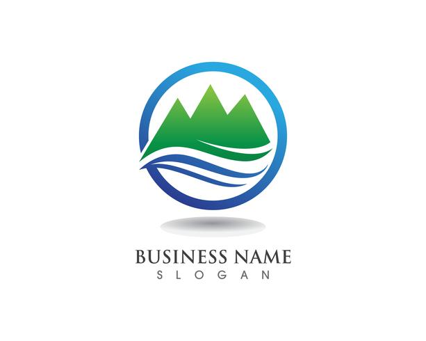 Mountain logo and symbols  vector