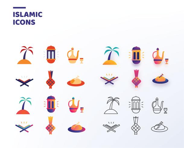 Iconos islámicos Vector Pack