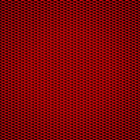 Fondo de fibra de carbono rojo de patrones sin fisuras. Ilustración vectorial vector
