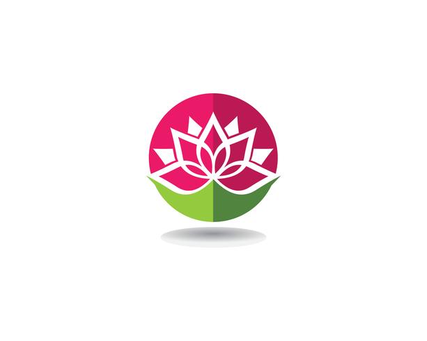 Beauty Vector Lotus flowers design logo Template icons