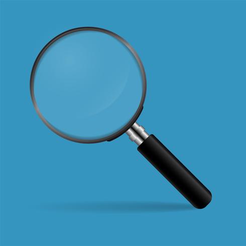 Magnifying glass concept for finding people to work for the organization vector