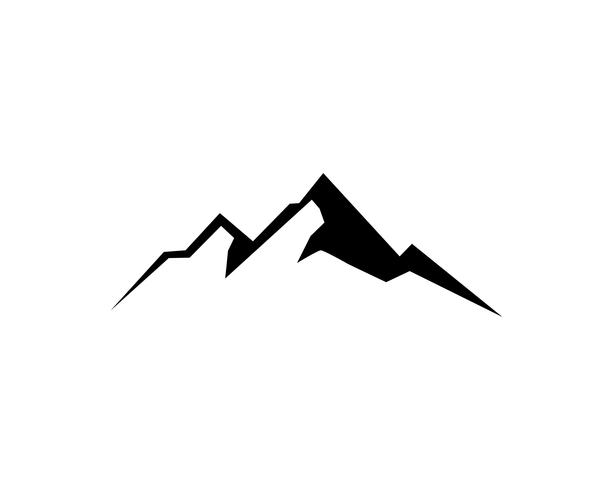 Ilustración de vector de logotipo de montaña