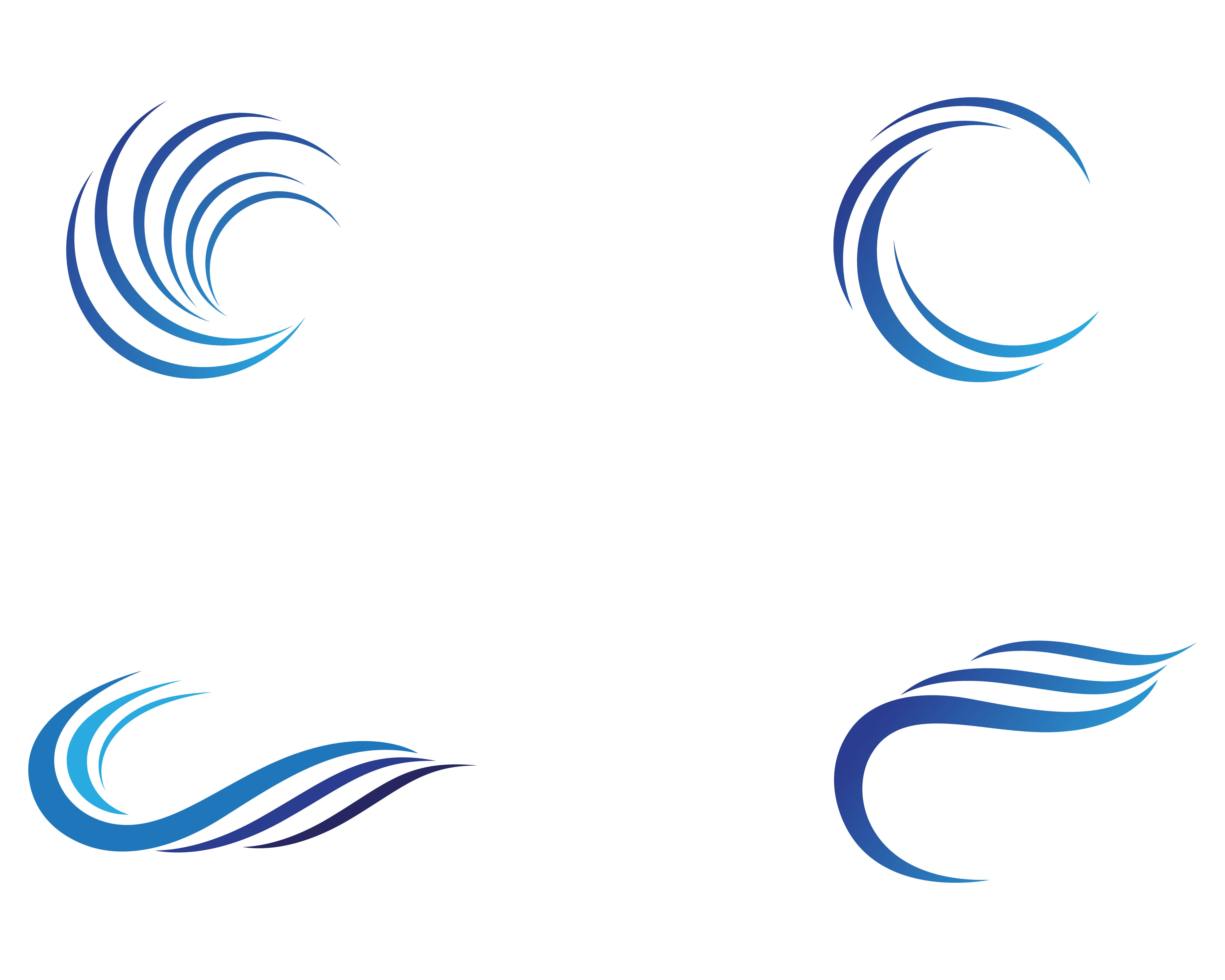 Water wave Logo Template vector illustration design 622995 Vector Art