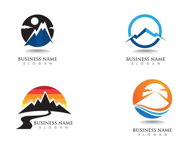 Mountain logo and symbols  vector