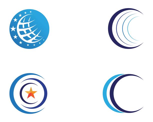 Wire World icon Logo Template vector illustration