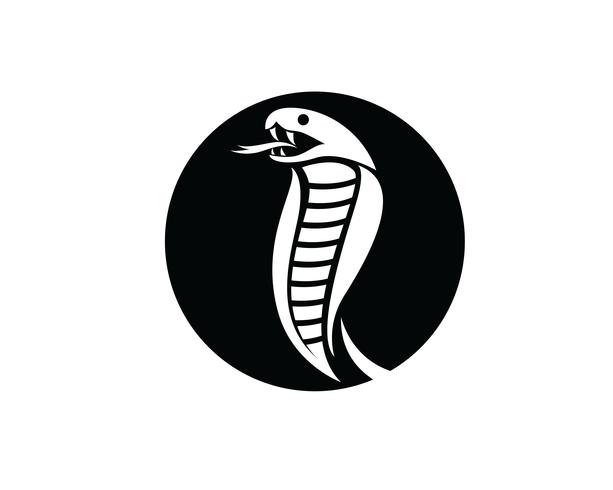 Elemento de diseño de logotipo viper serpiente. icono de serpiente de peligro. símbolo de víbora vector