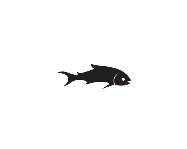 pescado vector silueta plantilla salmón negro