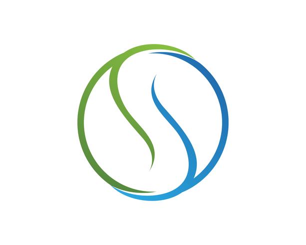 Logotipo de la letra S, elemento de plantilla de diseño de icono de volumen vector