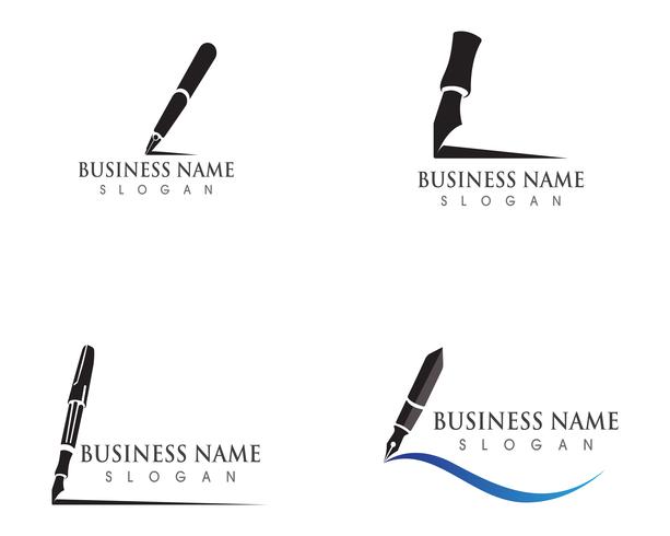 pen Logo template Vector illustration business 