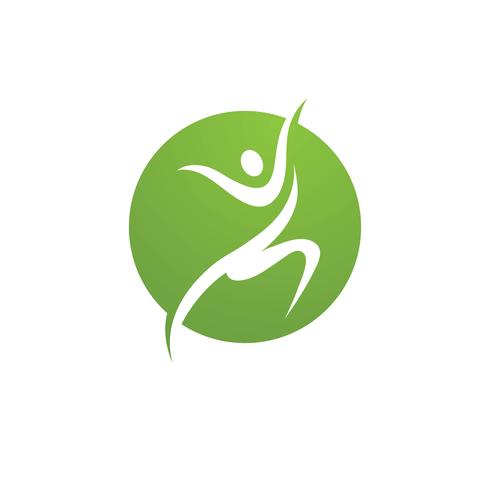 Human character logo sign vector