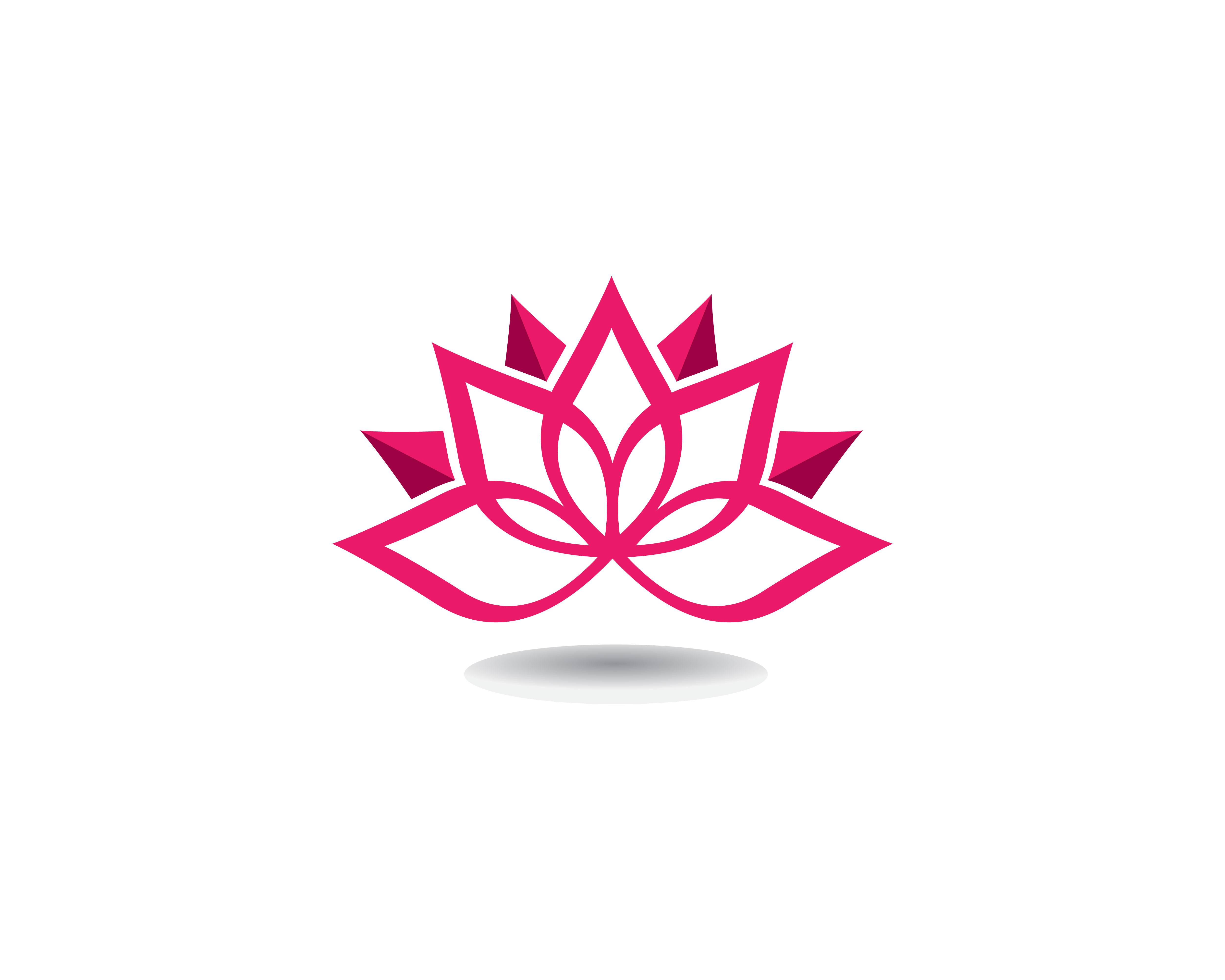 Beauty Vector Lotus flowers design logo Template icons 623348 Vector