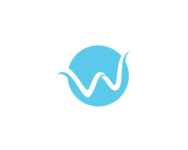 W logo y simbolo vector