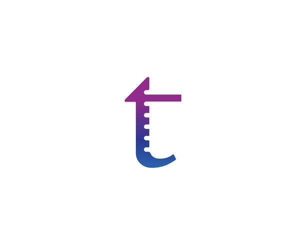 T letters logo and symbols template icons app vector