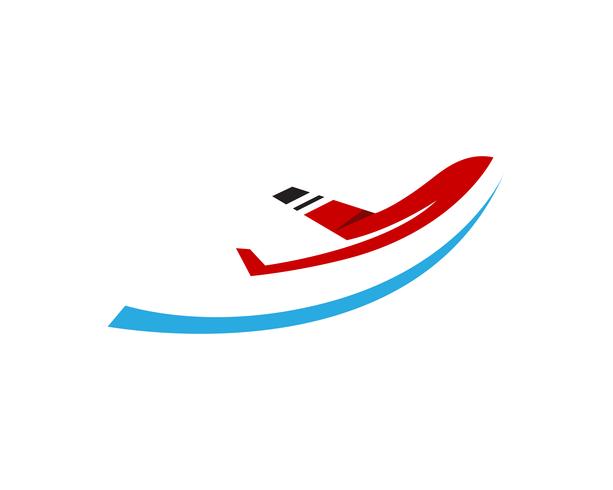 Airplane fly logo and symbols vector template 