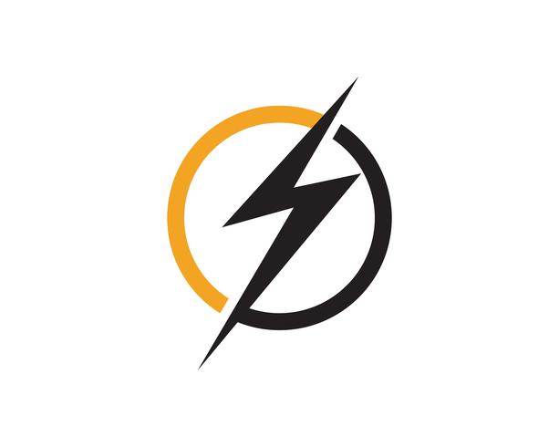 Flash trueno logo vector