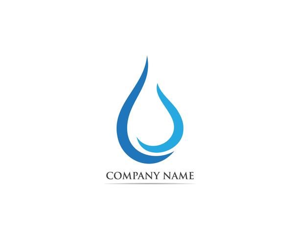 Waterdrop logo vector ilustraciones