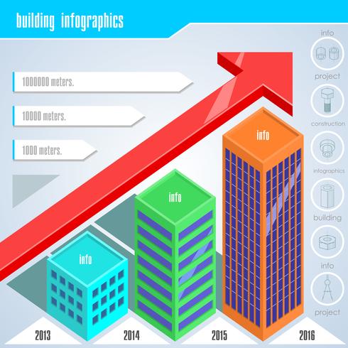 Establecer elementos de infografía. vector